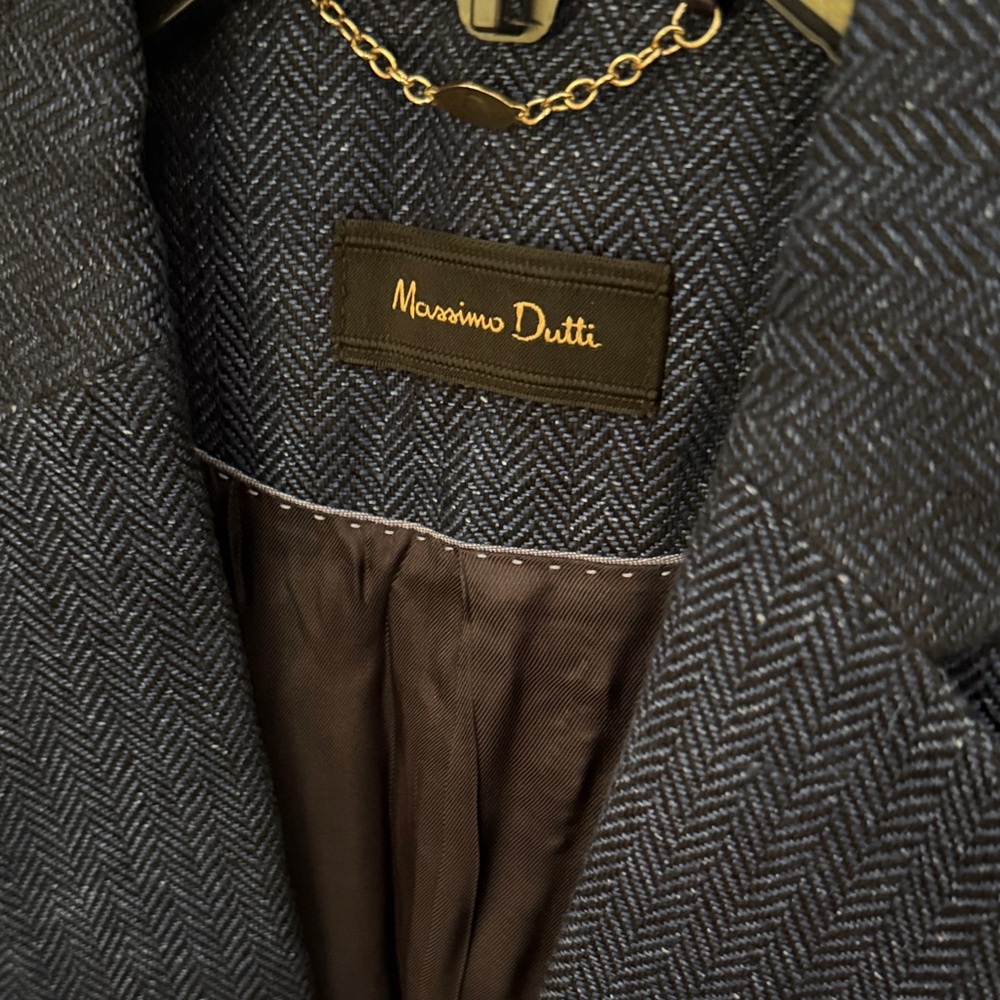 Massimo Dutti Navy Linen Blazer - 38 (Size 6) - Picture 3 of 10